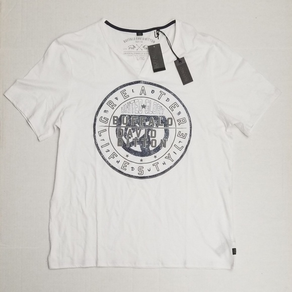 buffalo david bitton white t shirts